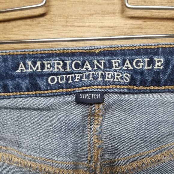 American Eagle Jeans Womans Size 4 Blue Vintage Hi-Rise 5 Button Fly - Picture 3 of 9
